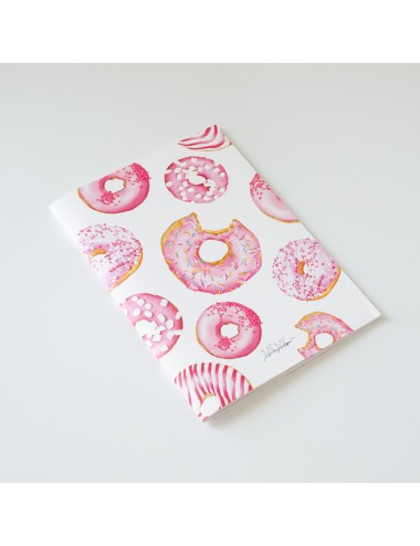 Carnet A5 Donuts roses