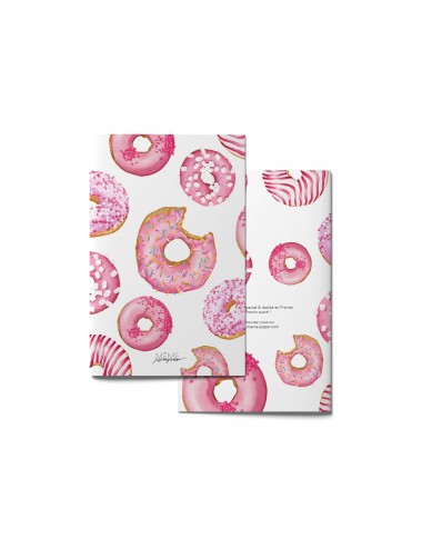 Carnet A5 Donuts roses