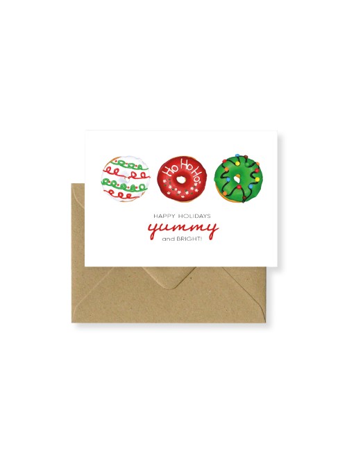 Carte de voeux Donuts Christmas