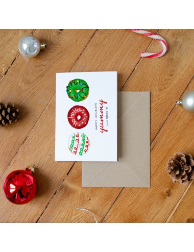 Carte de voeux Donuts Christmas