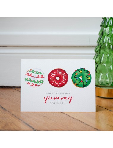 Carte de voeux Donuts Christmas