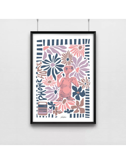 Affiche E.T. Pink