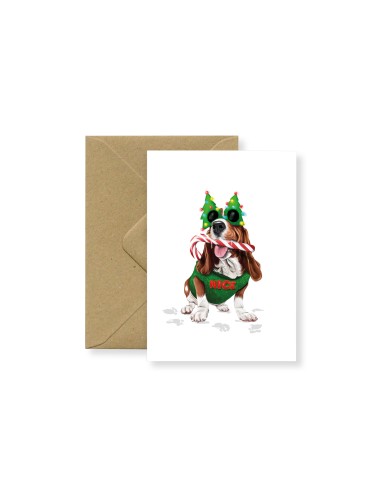 Carte de voeux Nice dog